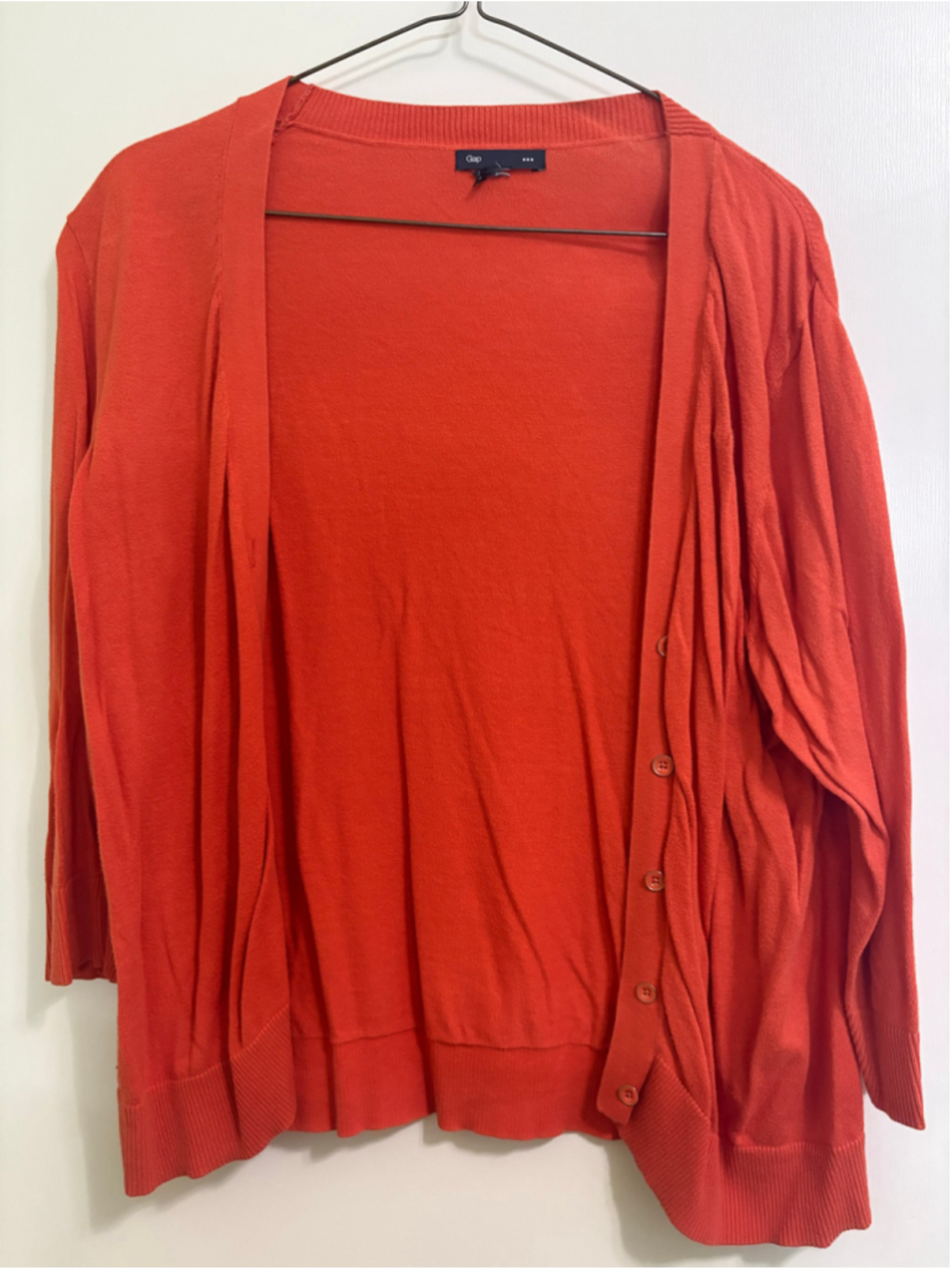 Women's Gap Orange Cardigan Sweater S
